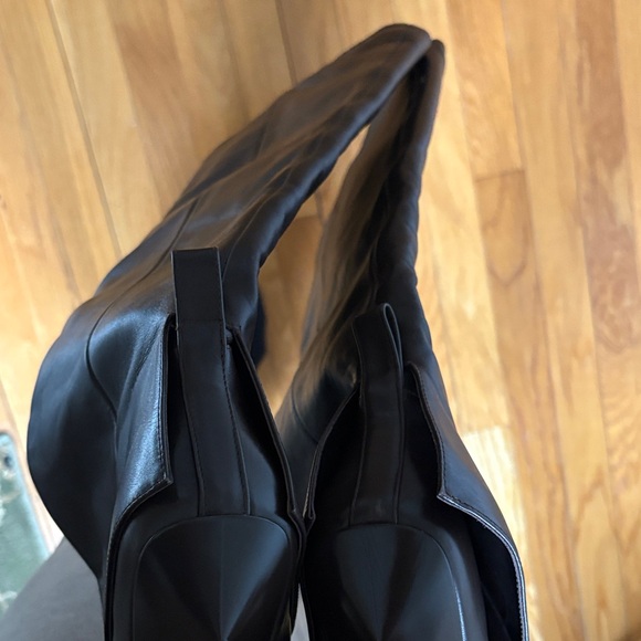 RHW x GIA Classic Pointed-Toe Knee-High Boots chocolate brown leather size 8.5 - Picture 6 of 15